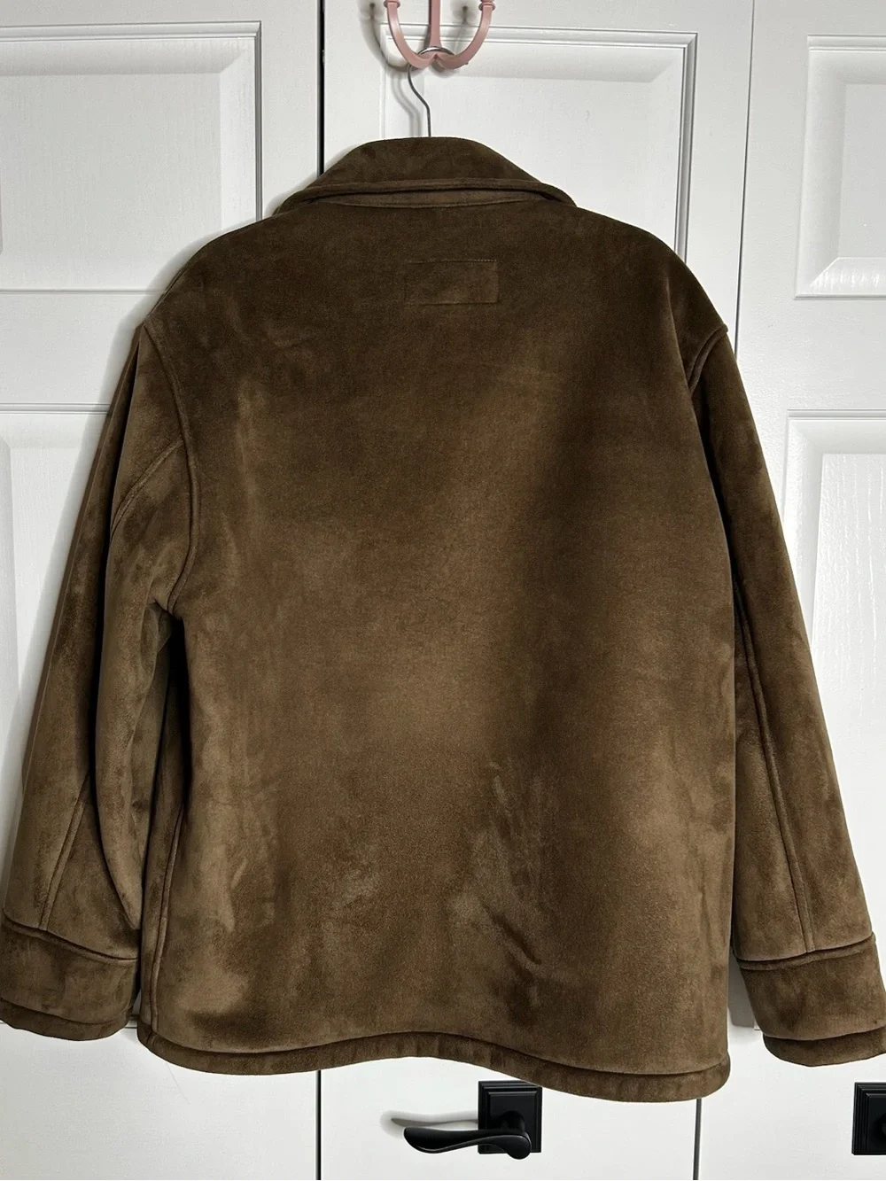 Men’s Brown Suede Zip-Front Jacket